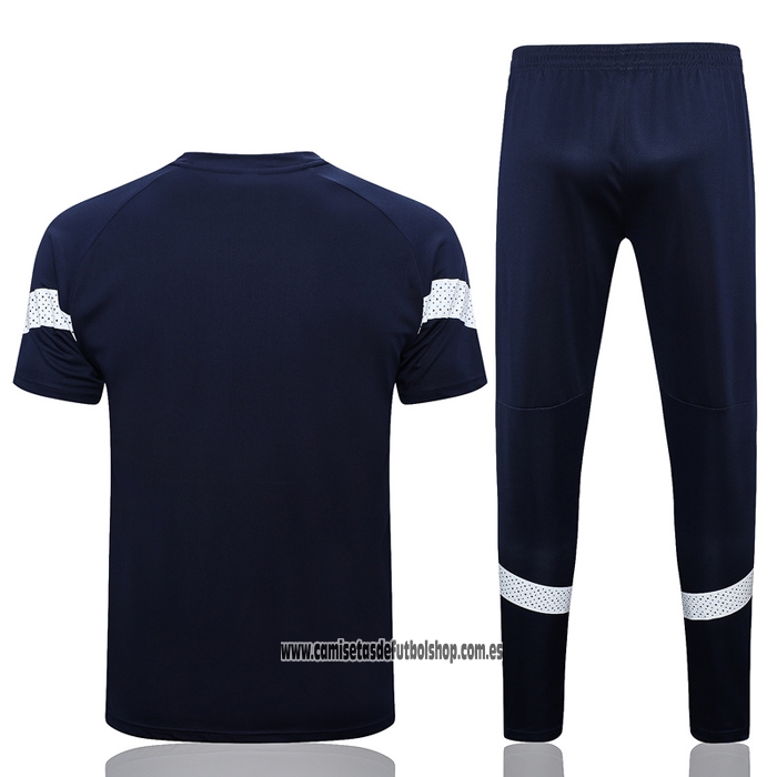 Chandal del Olympique Marsella 22-23 Manga Corta Azul